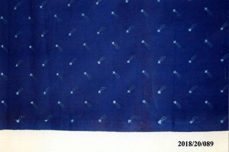 HMT 1963 2018 Kékfestő anyag világoskék mintával